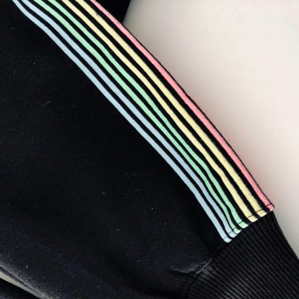 BEBE Sport Logo Stripe Black Jogger NWT Size Large - Picture 8 of 10